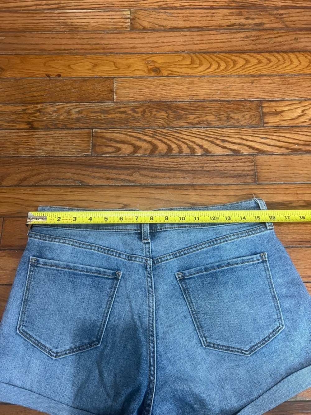 Old Navy Light Blue Denim Cuffed Shorts - Picture 4 of 8